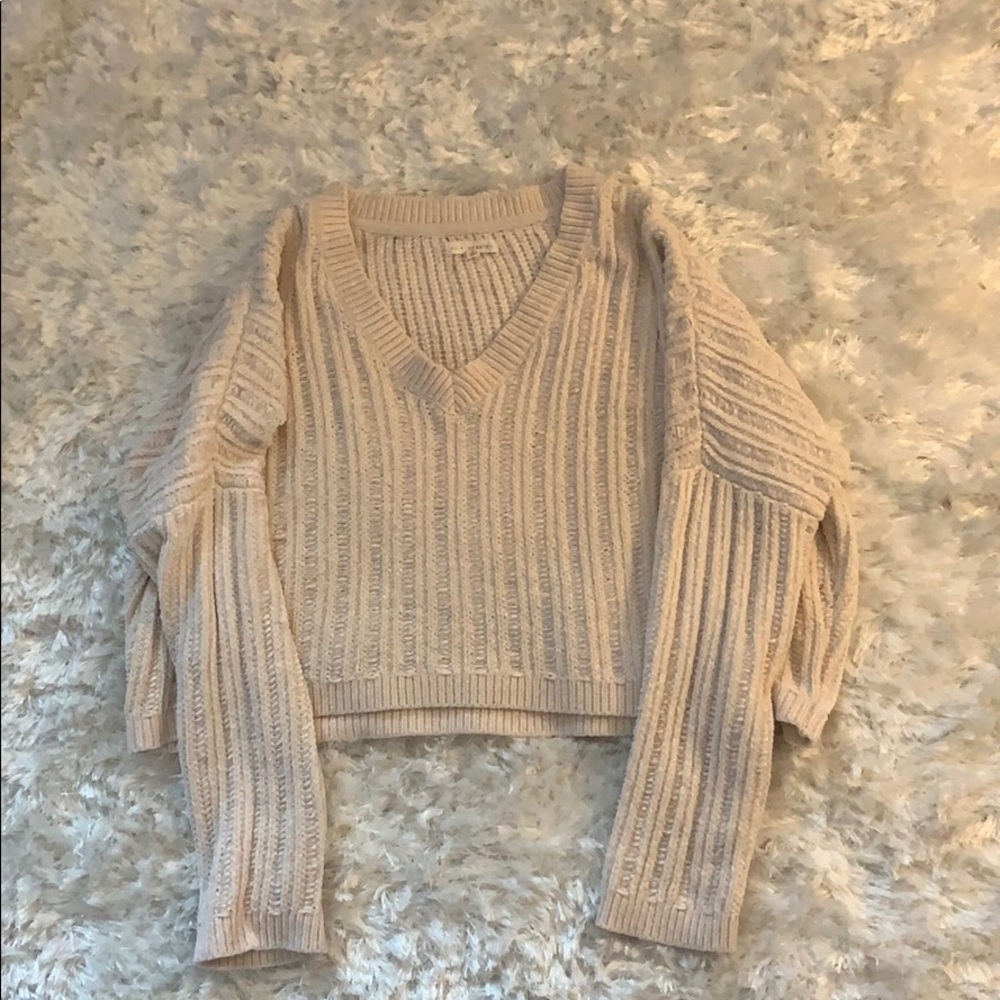 Cream cropped sweater